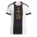 Camisa de time de futebol Alemanha Niklas Sule #15 Replicas 1º Equipamento Feminina Mundo 2022 Manga Curta